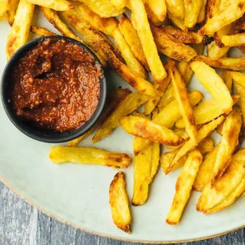 Die knusprigsten Pommes (vegan, gf)