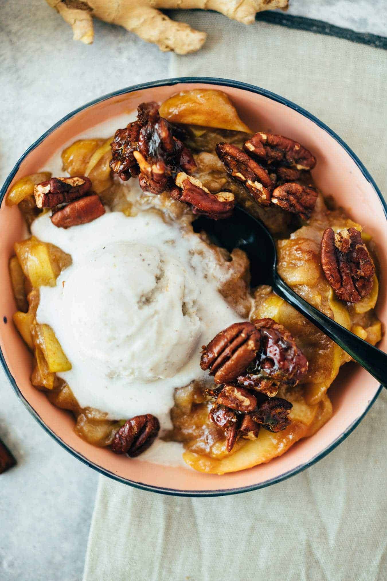 caramelized apples and pecans recipe