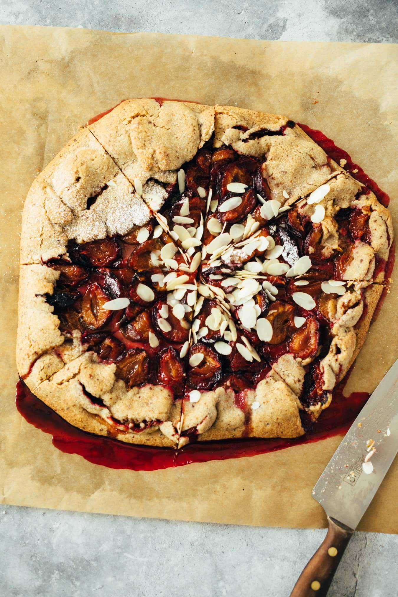 Simple plum galette (vegan) recipe