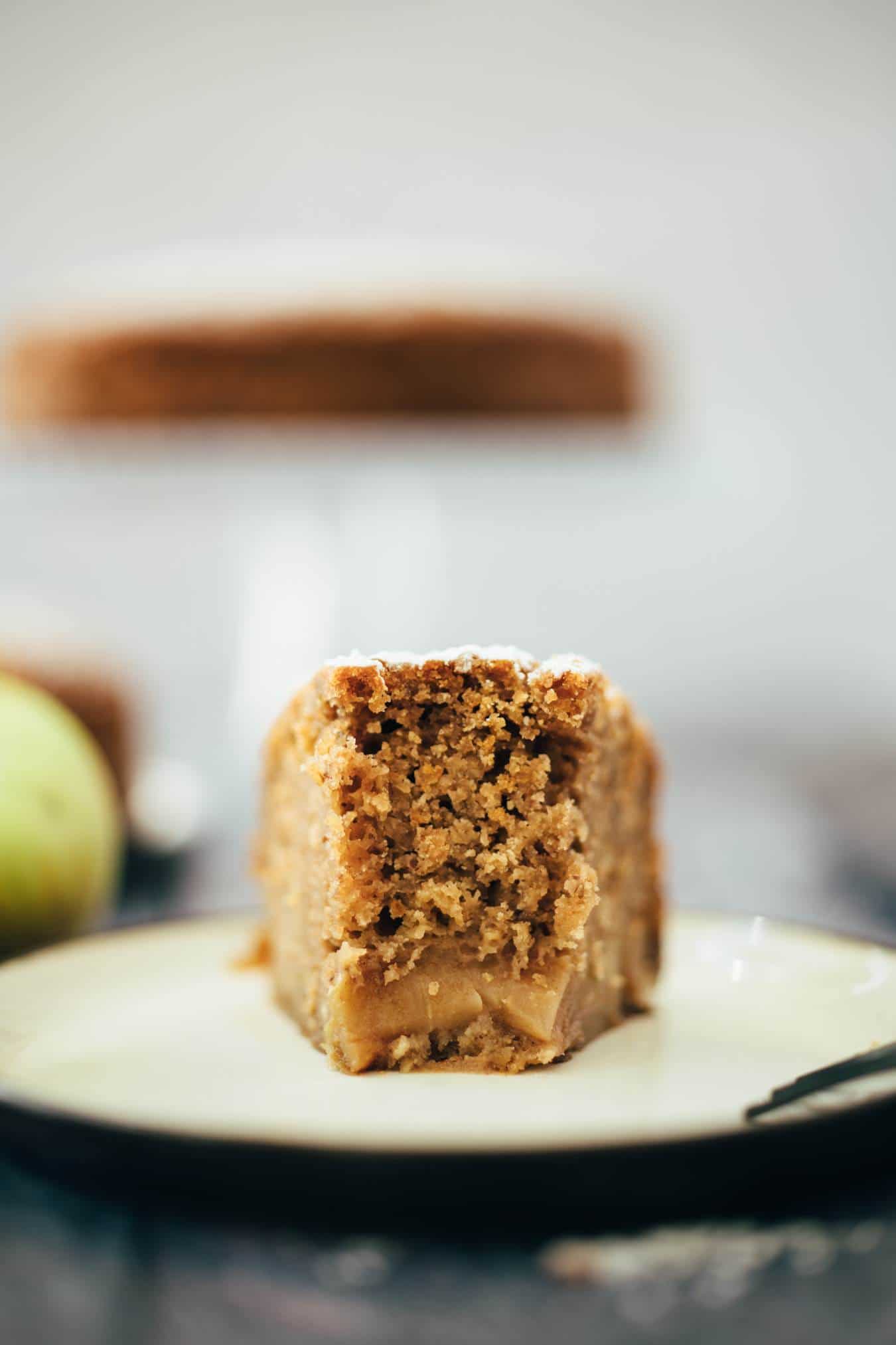 Kuchen mit karamellisierten Äpfeln (GF/VEGAN) Rezept