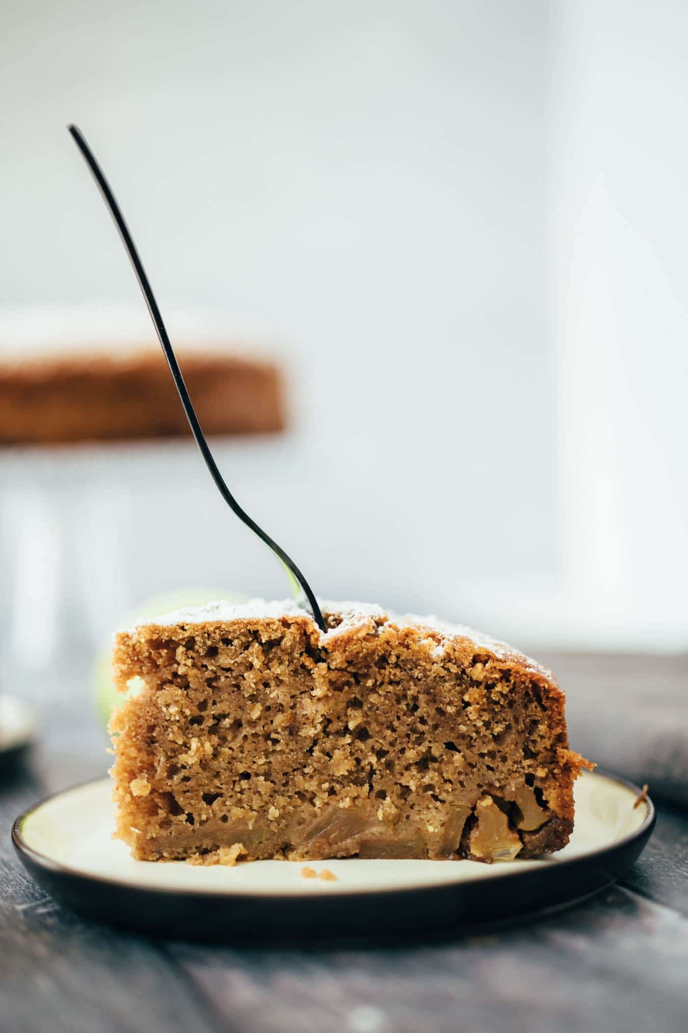 Kuchen mit karamellisierten Äpfeln (GF/VEGAN) Rezept