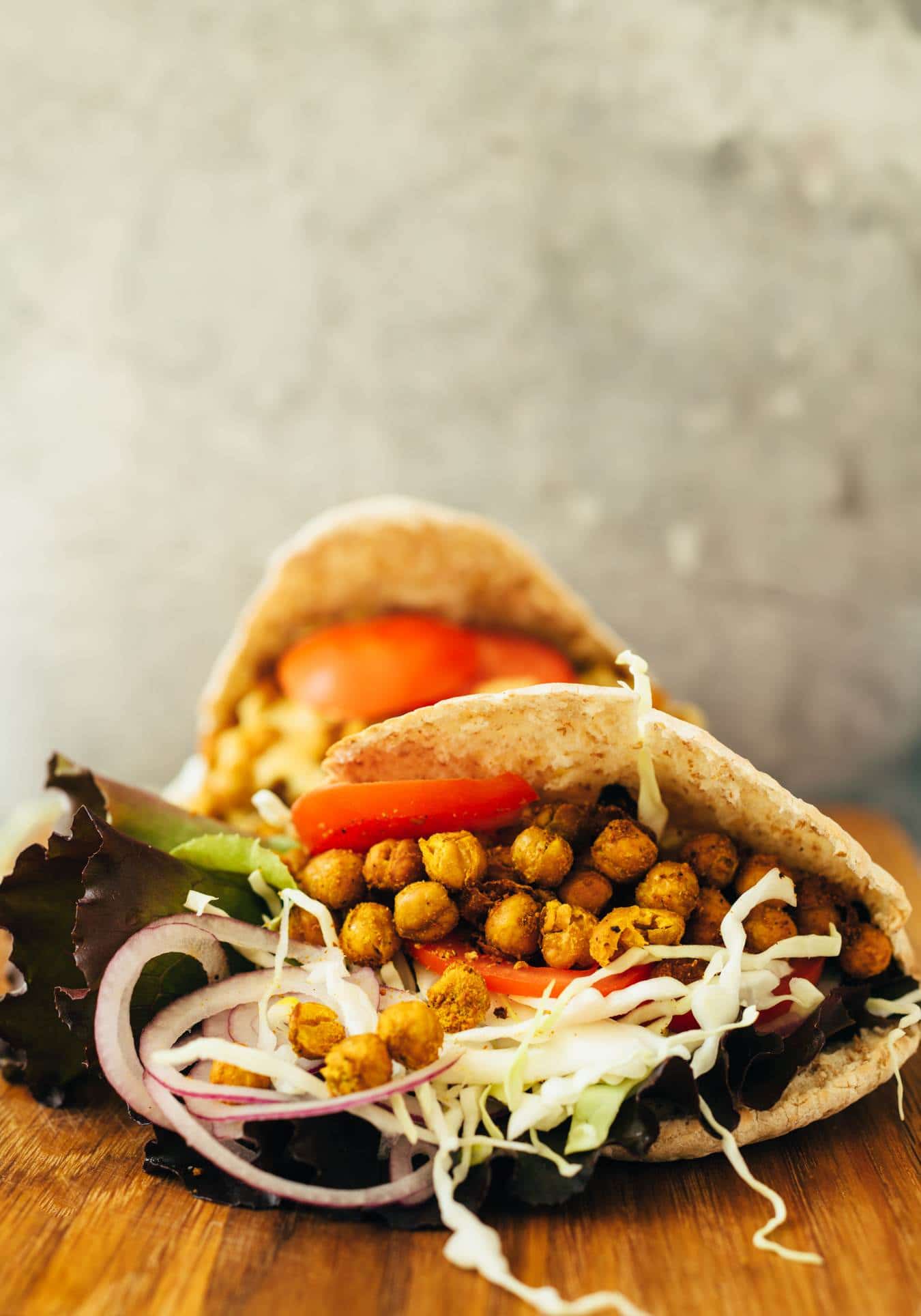 Shawarma Sandwich mit Kichererbsen (25 Minuten) Rezept