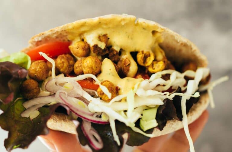 Shawarma Sandwich mit Kichererbsen (25 Minuten) Rezept