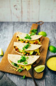 Vegane Quesadillas (30 Minuten) Rezept (GF+LF)