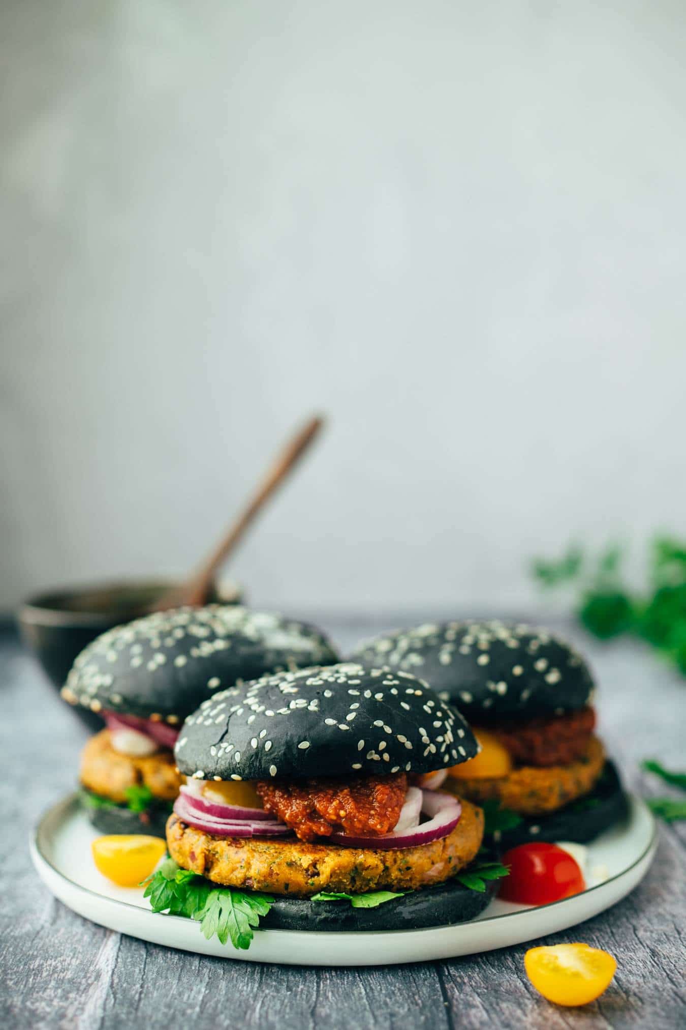 veganer Burger Italian Style (GF, VEGAN, LAKTOSEFREI) - Rezept