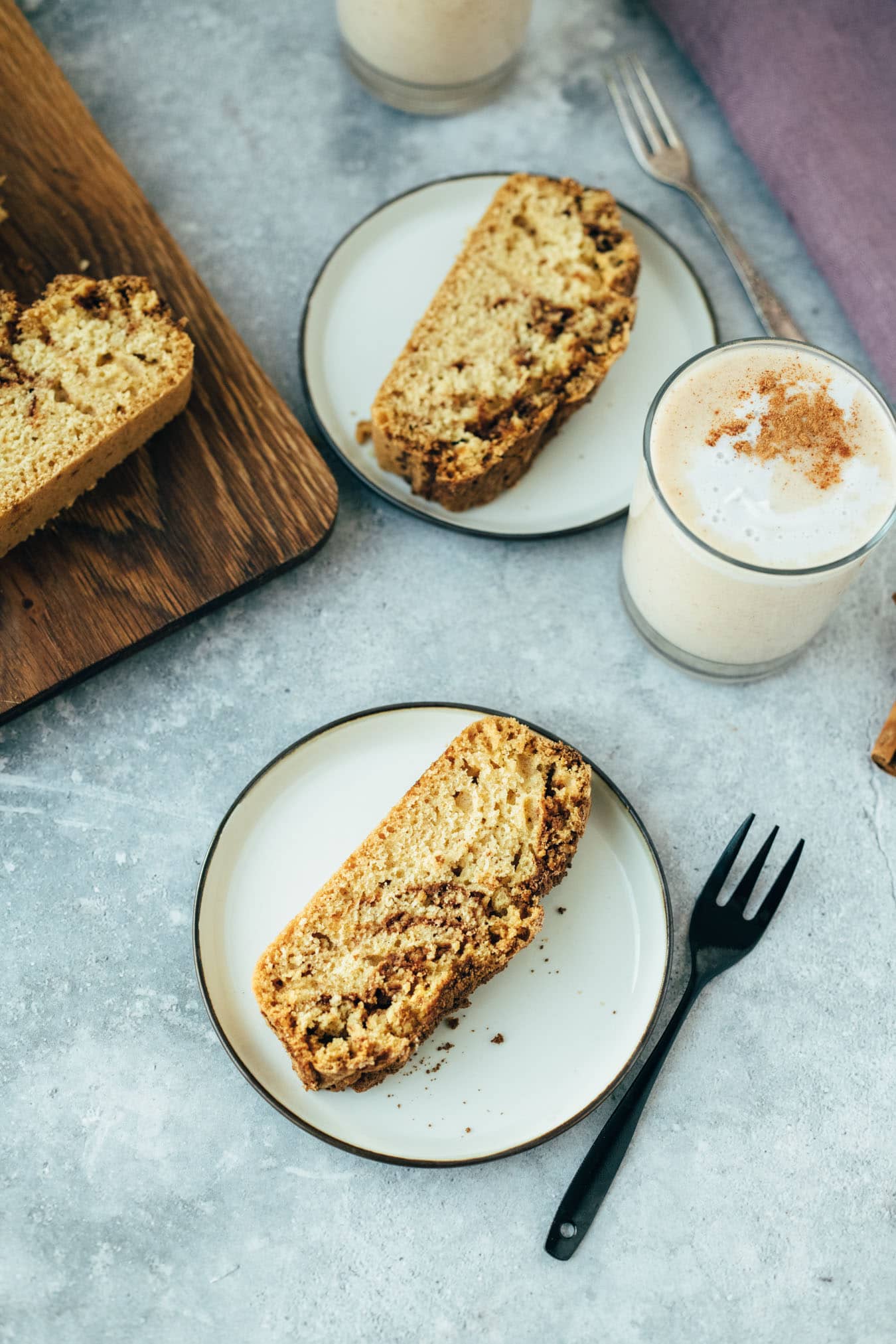 Kaffeekuchen mit Zimtzucker (glutenfrei, vegan)