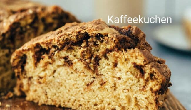 Kaffeekuchen mit Zimtzucker (glutenfrei, vegan)