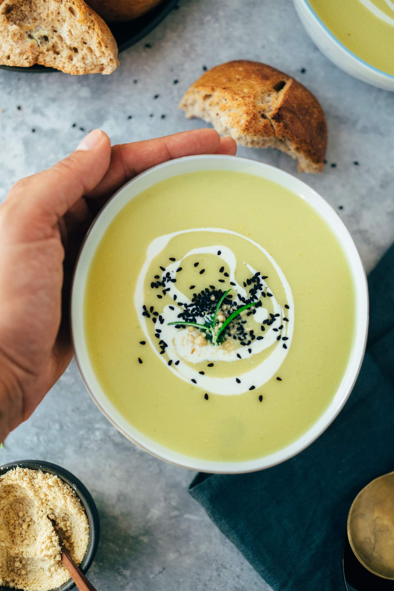 Potato leek soup vegan recipe