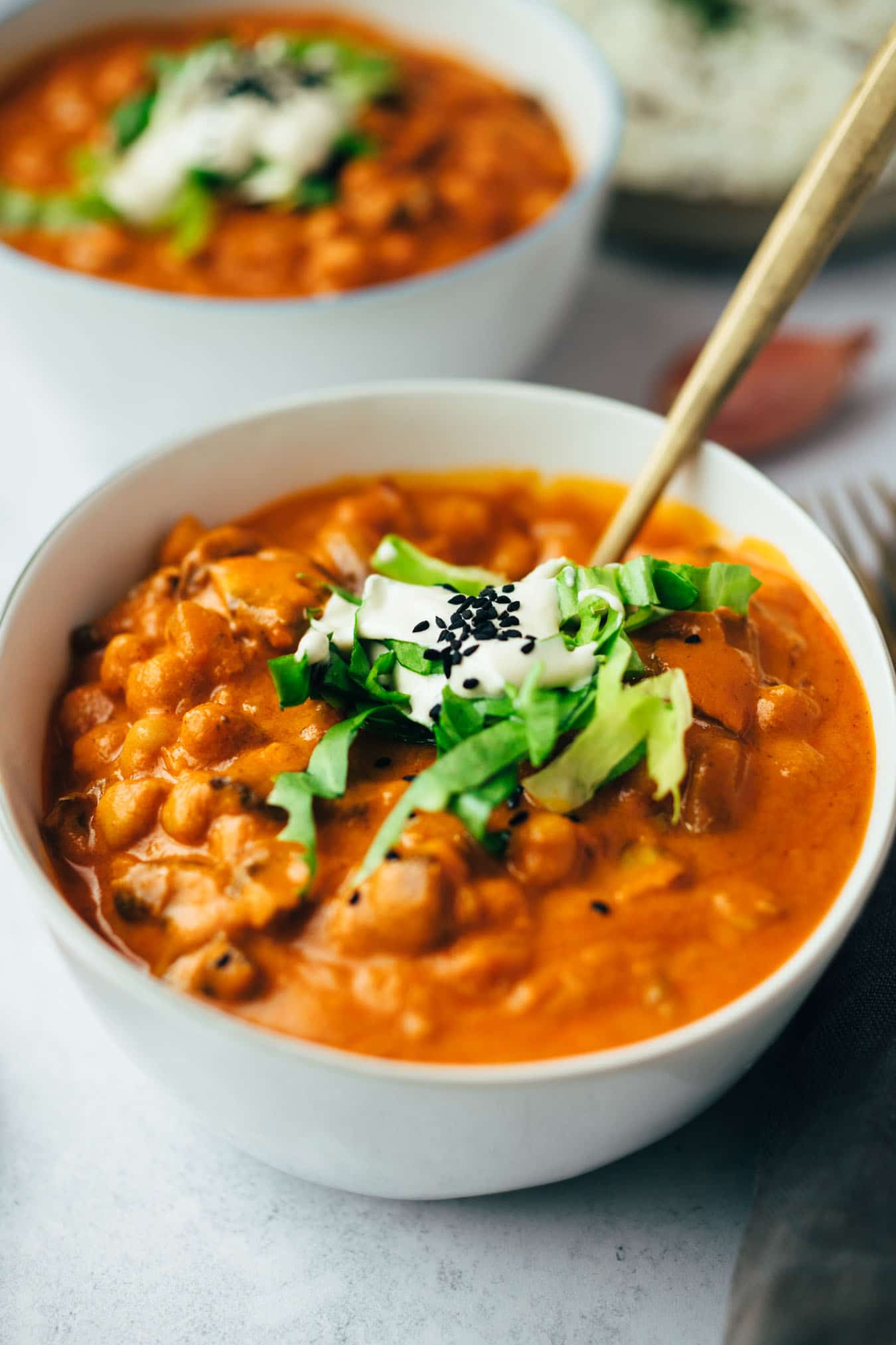 Kichererbsen Tikki Masala (30 Minuten) veganes Rezept