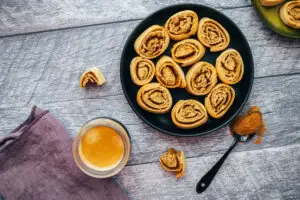 Zimtschnecken Kaffee Kekse (25 Minuten) Rezept