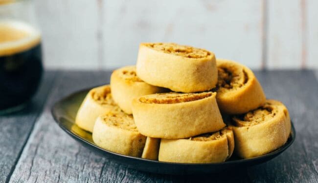 Zimtschnecken Kaffee Kekse (25 Minuten) Rezept