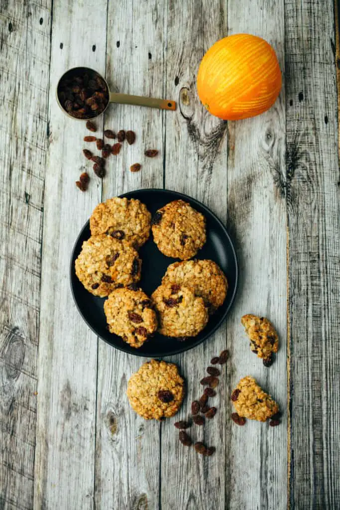 Orangen-Hafer Cookies (25 Minuten)
