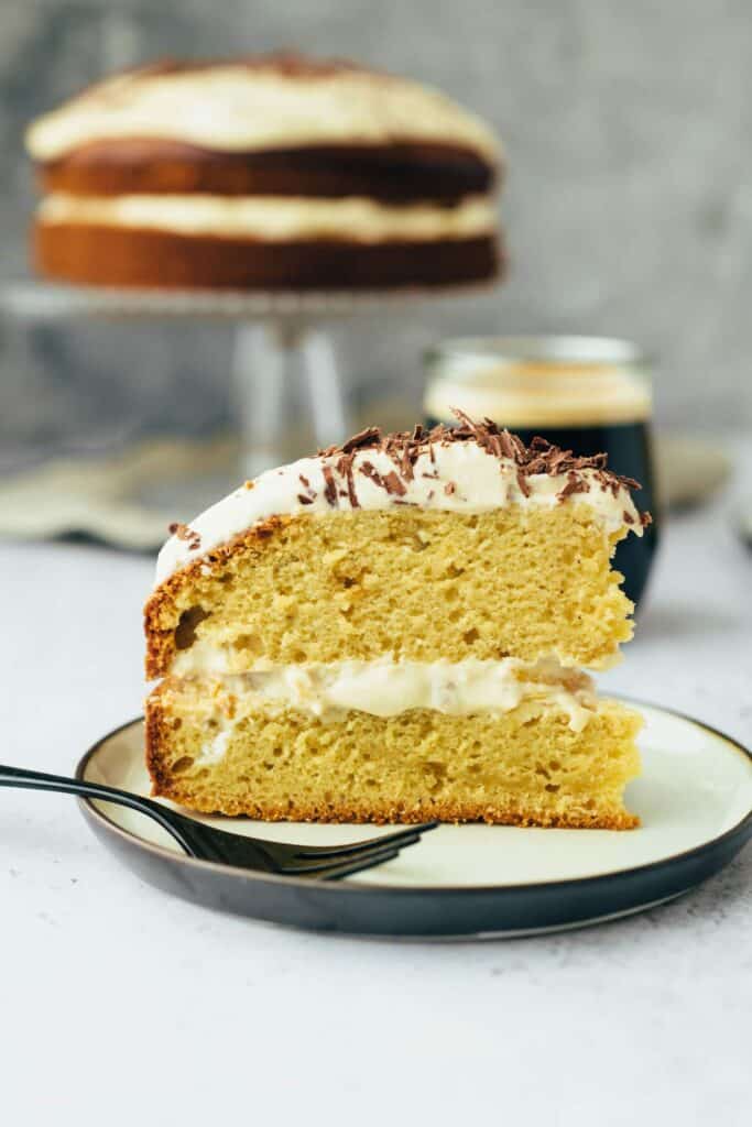 Fruity pineapple cake with cashew frosting