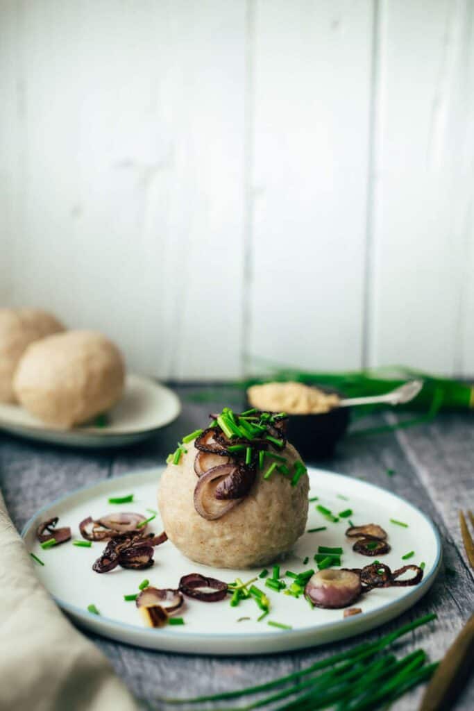 Dumplings with feta and spinach filling