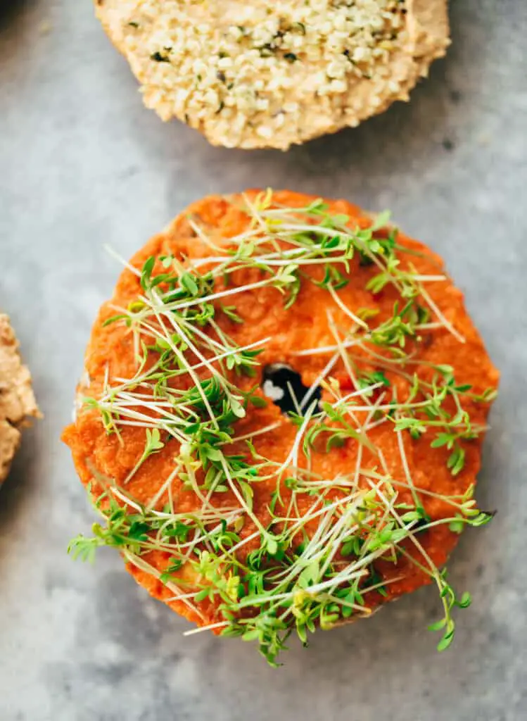 Einfache vegane Bagels