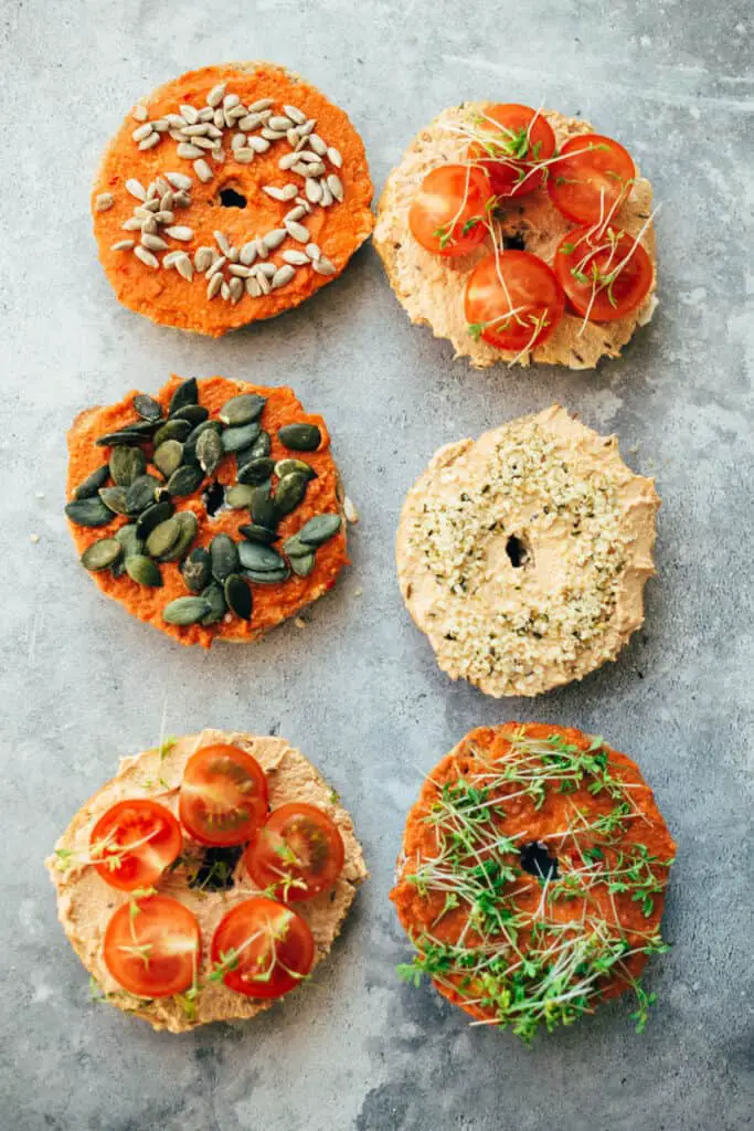 Einfache vegane Bagels