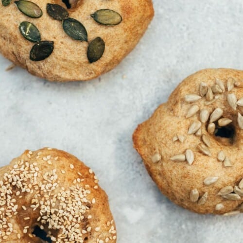 Einfache vegane Bagels