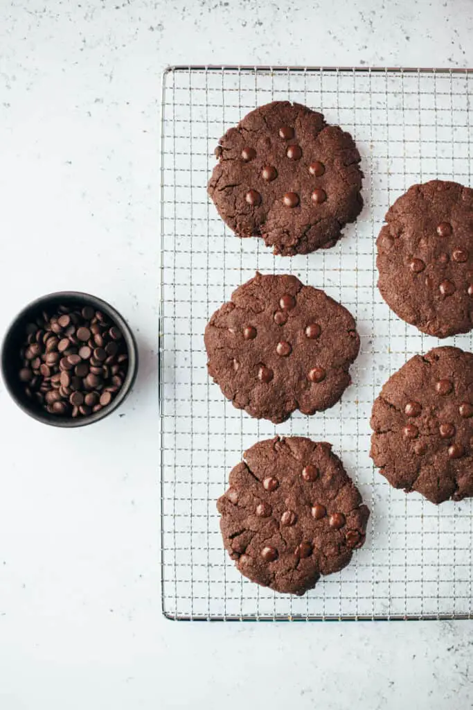 Tahini chocolate cookies