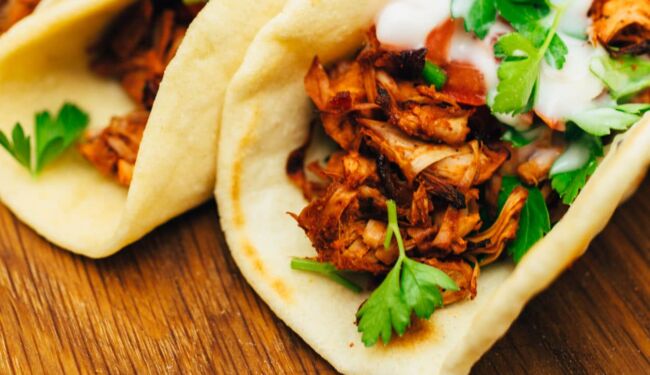 Vegane Tacos mit Jackfruit