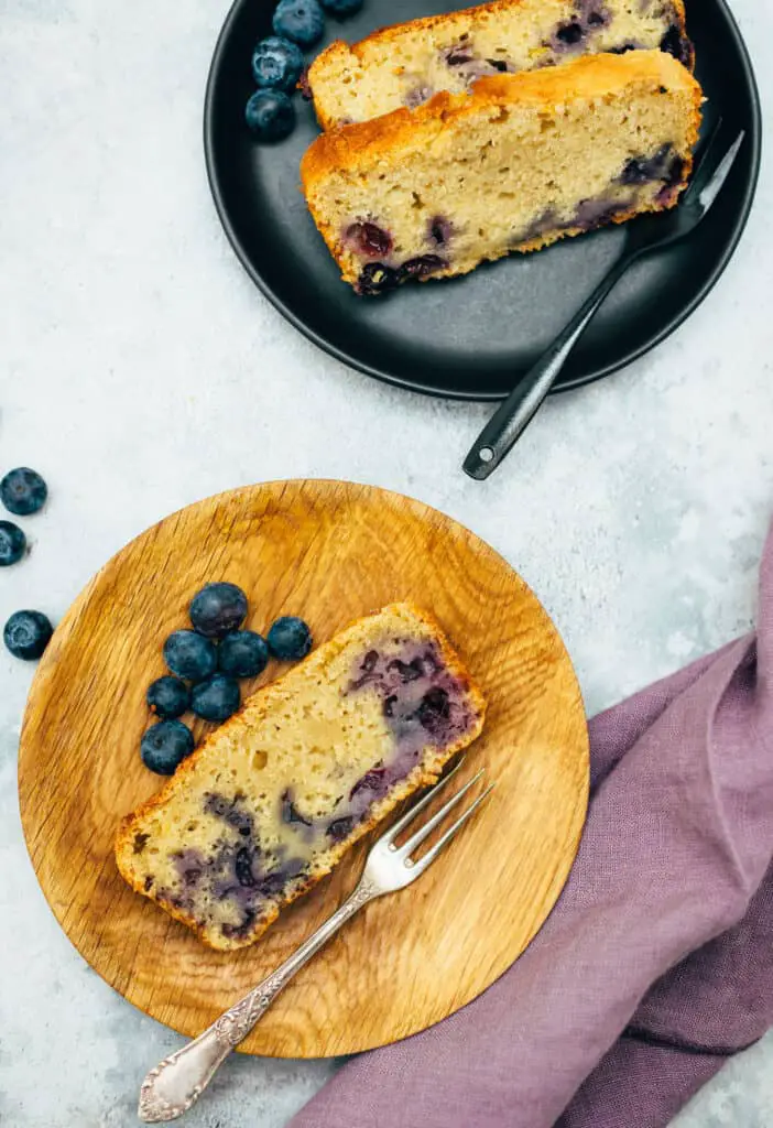 Einfacher veganer Blaubeerkuchen