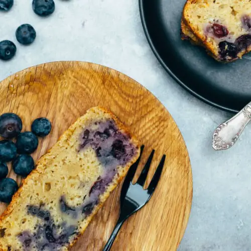 Einfacher veganer Blaubeerkuchen