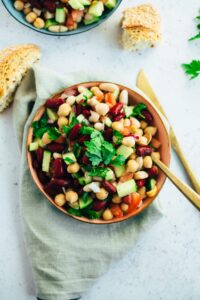 Einfacher 3 Bohnen Salat Vegane Vibes Rezepte 8 - vegane Rezepte
