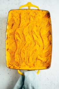 Die fertige Shepherd’s Pie nachdem Backen