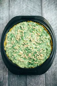 Einfache Spinat Quiche