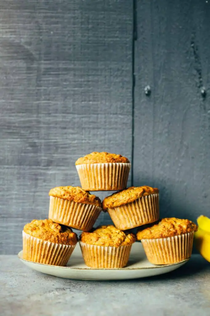 Einfache Bananen Nuss Muffins