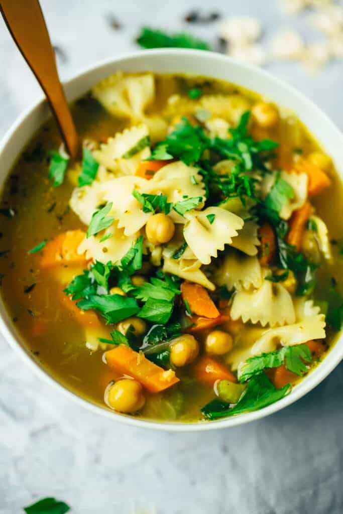 Grandma's chicken soup vegan