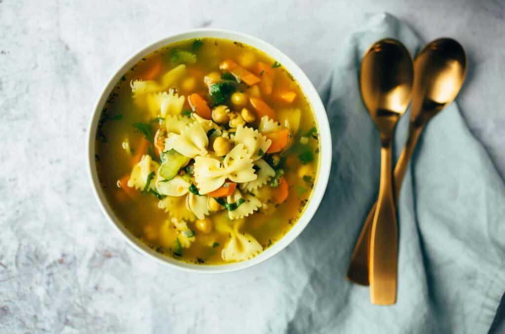 Grandma's chicken soup vegan