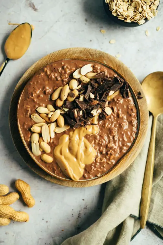 Peanut Butter Chocolate Overnight Oats