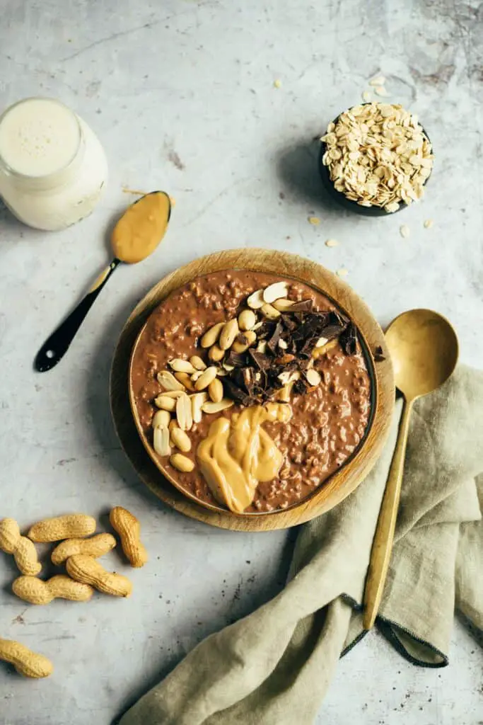 Peanut Butter Chocolate Overnight Oats