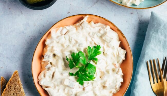 Cremiger Fleischsalat mit Jackfruit