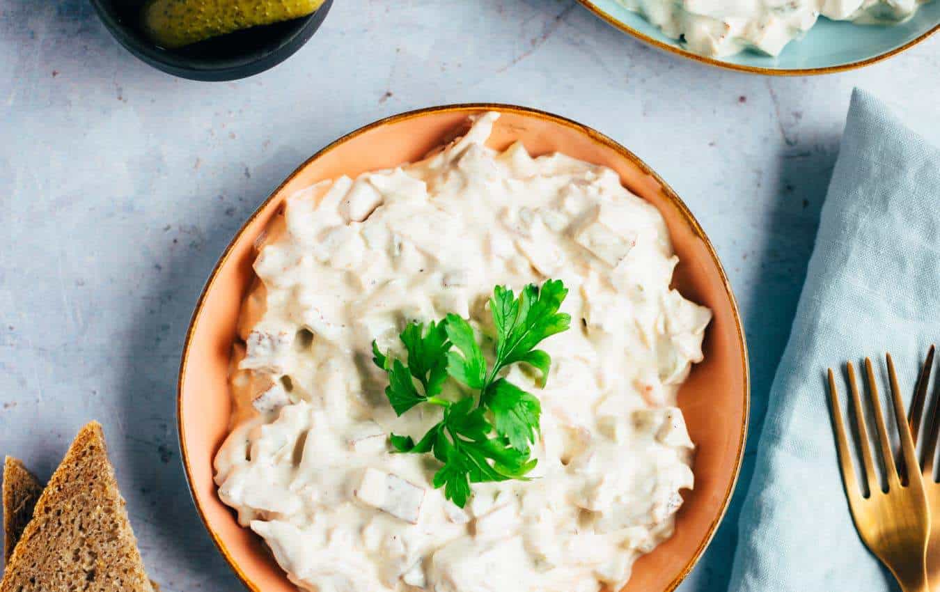 Cremiger Fleischsalat mit Jackfruit — VEGANE VIBES