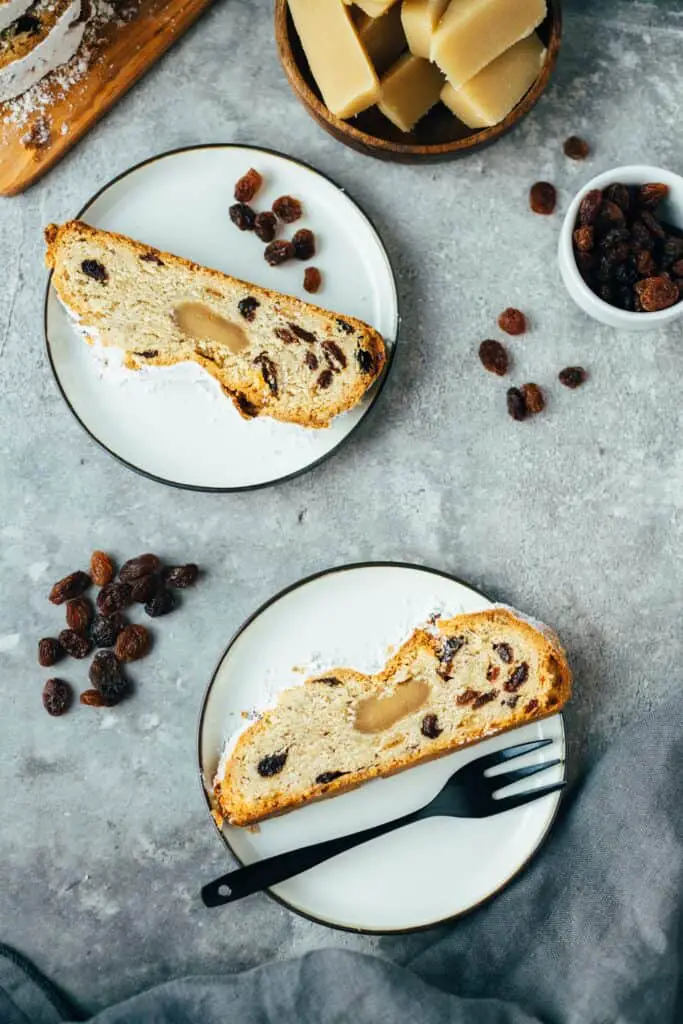 vegan marzipan stollen