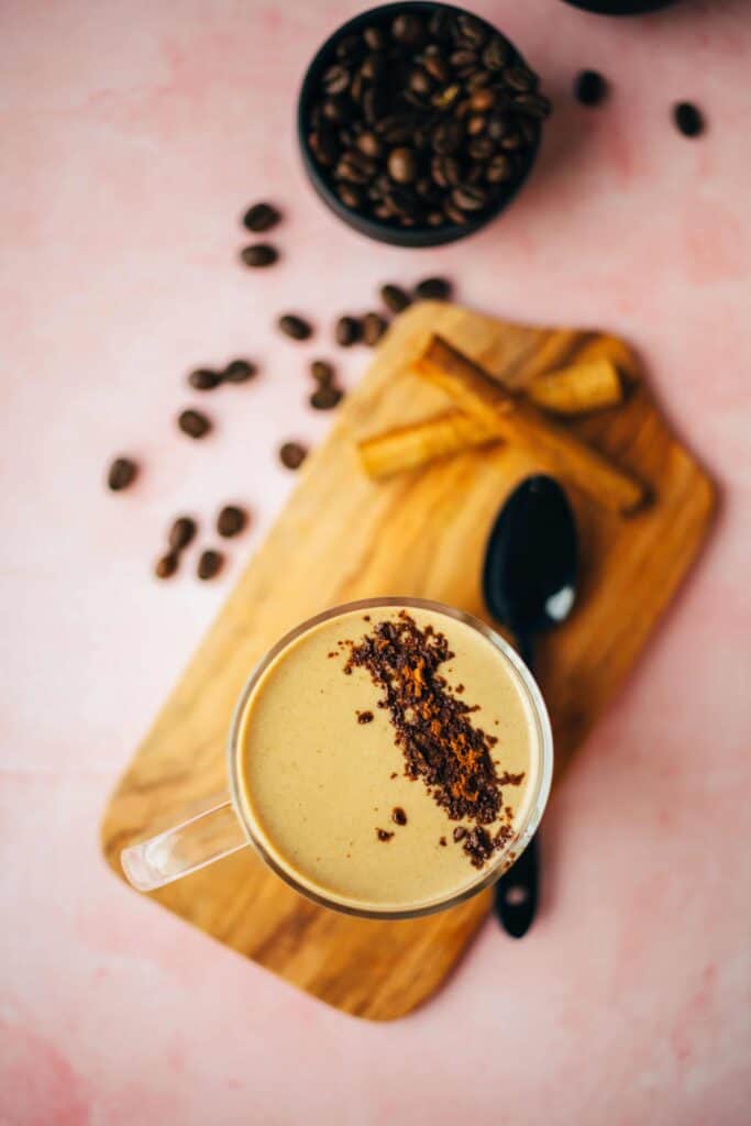 Caramel latte with CBD