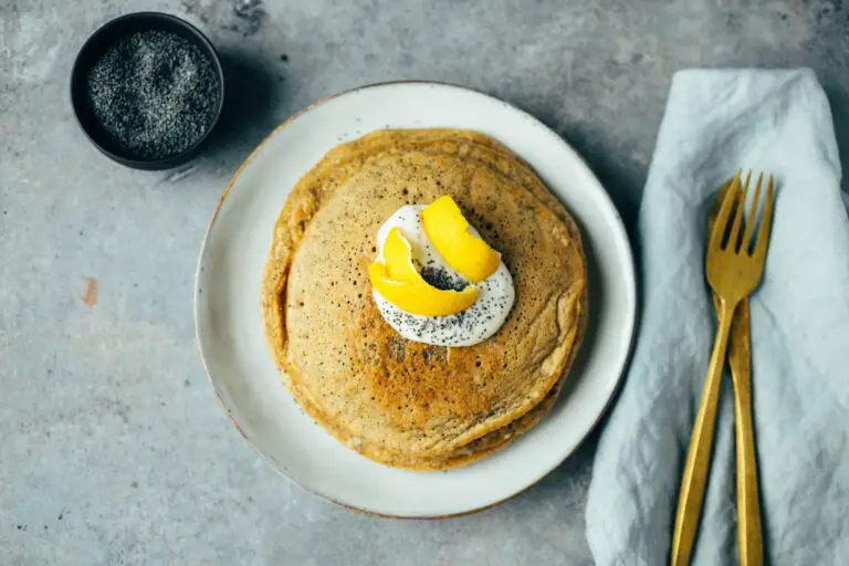 Mohn-Zitronen Pancakes (ölfrei)
