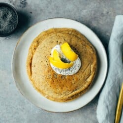 Mohn-Zitronen Pancakes (ölfrei)