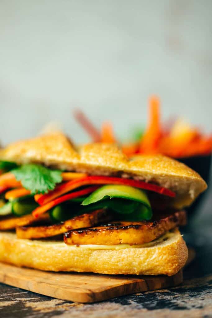 Vietnamese Bánh Mi Sandwich (vegan)