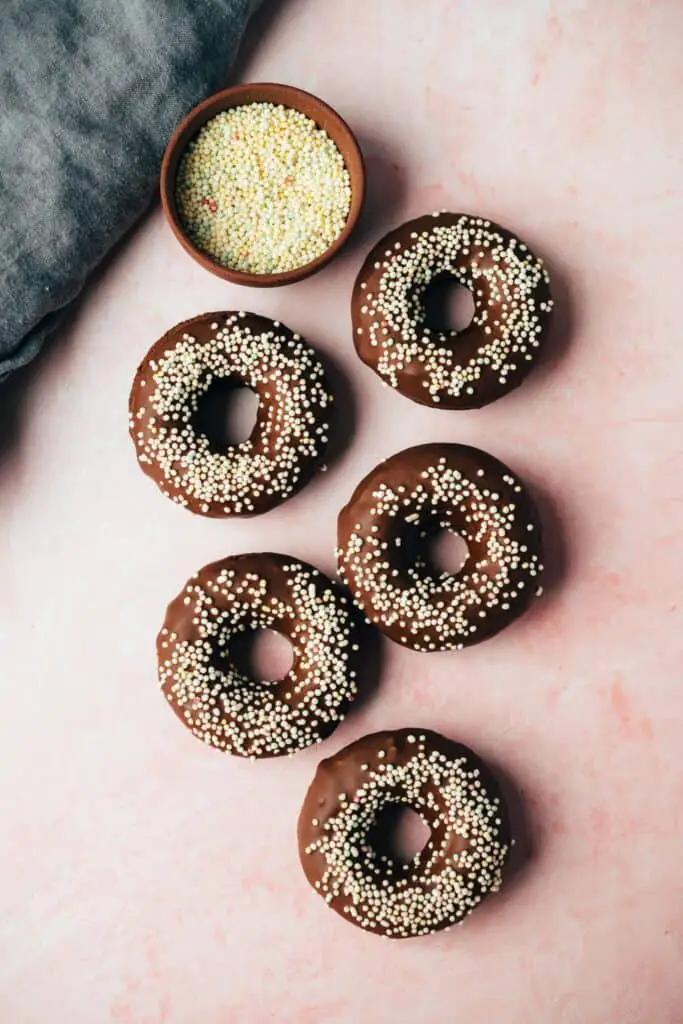 Vegan chocolate donuts