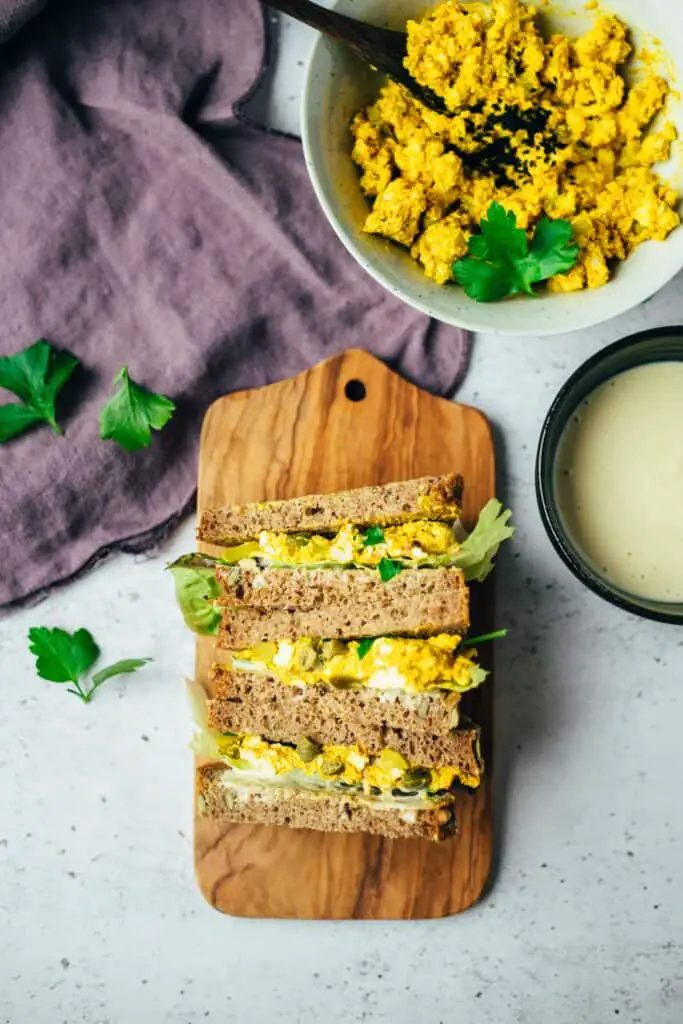 vegan egg salad (recipe)