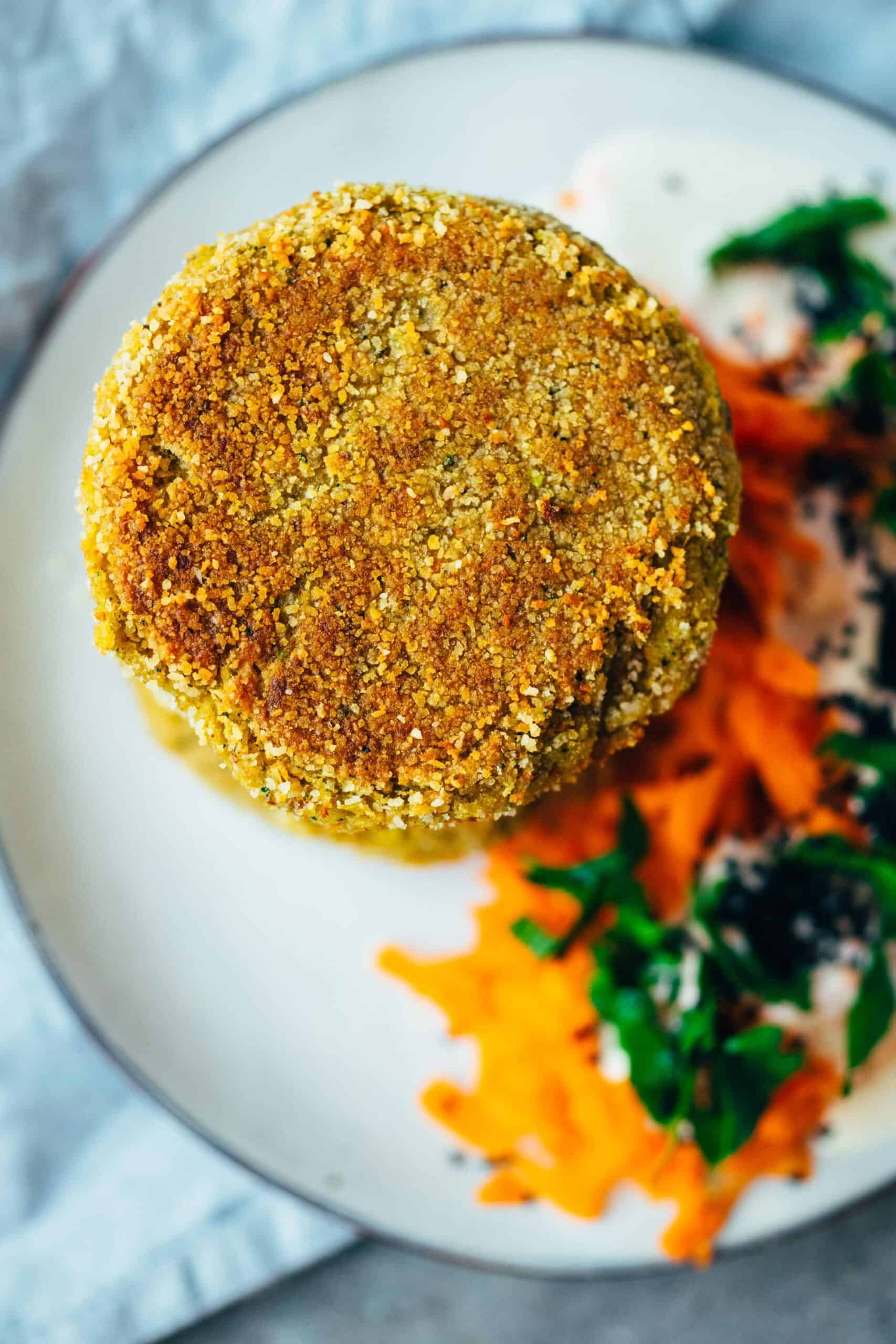 Kichererbsen Puffer mit Zucchini — VEGANE VIBES