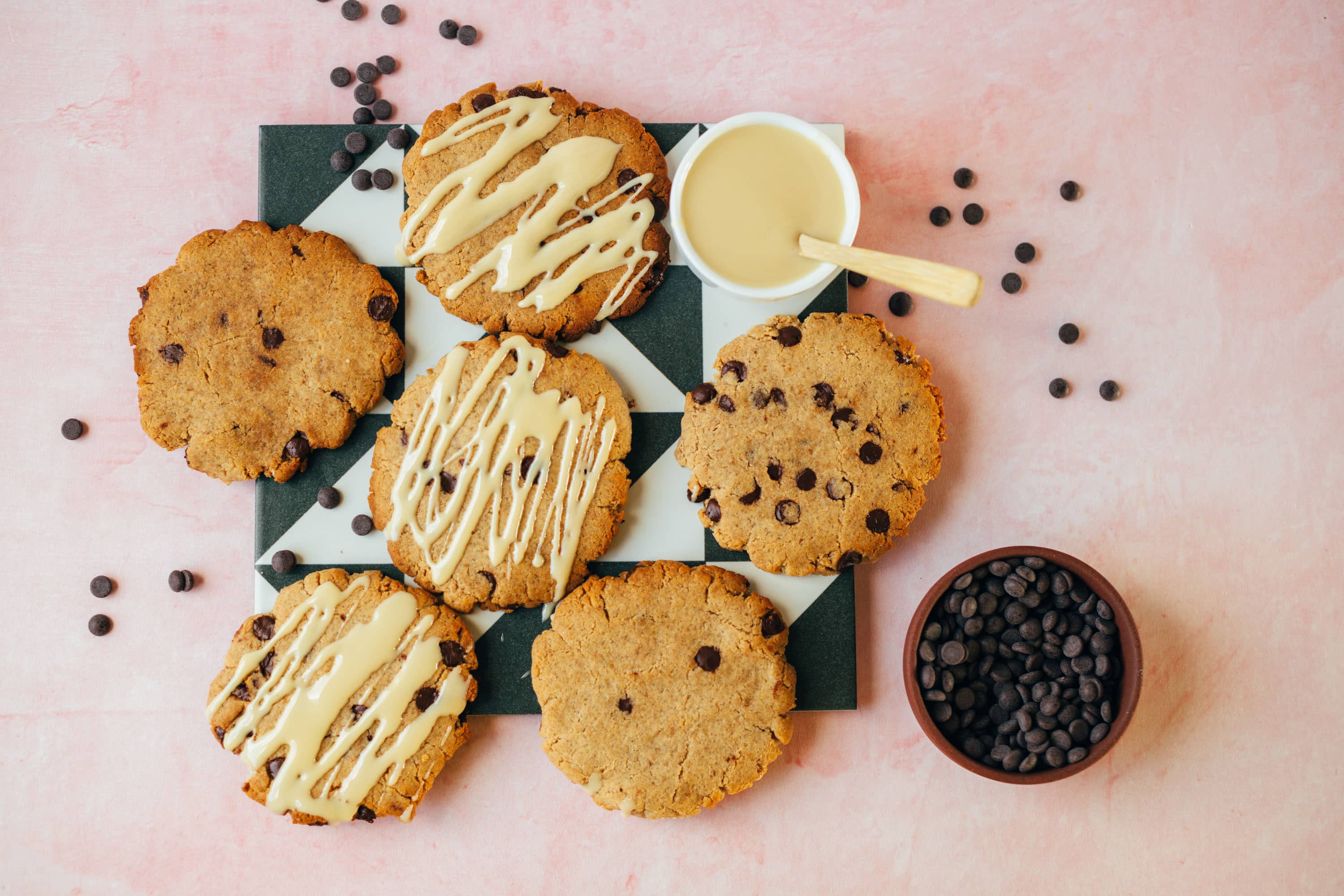 Kokos Schoko Cookies (ölfrei) — VEGANE VIBES