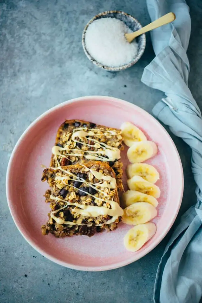 Baked oatmeal "Chocolate banana