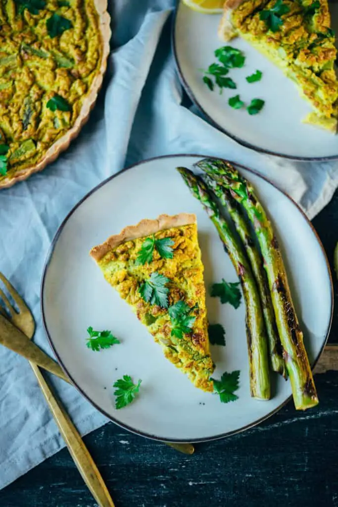 Quiche mit grünem Spargel (gf) — VEGANE VIBES