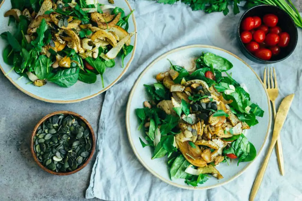 Salat mit geröstetem Fenchel und weißen Bohnen — VEGANE VIBES