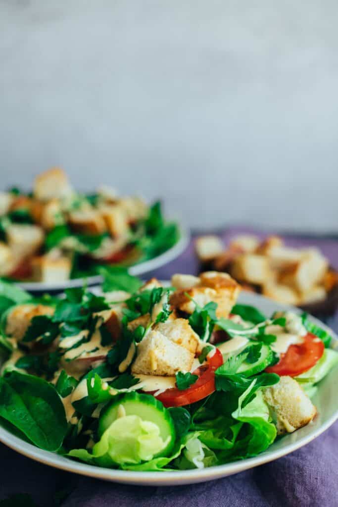 Veganer Ceasar Salad