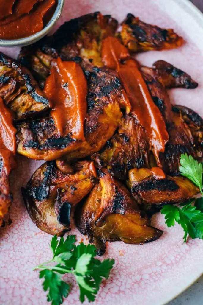 Oyster mushroom steak for the grill