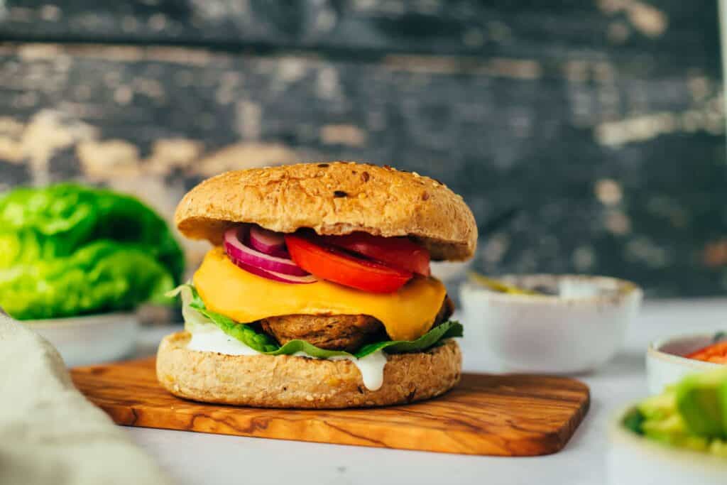 Seitan Burger (zum Grillen) vegan